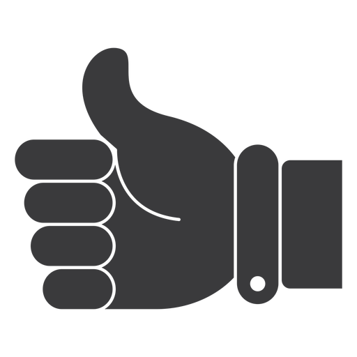 Like Ok Hand Thumb Silhouette