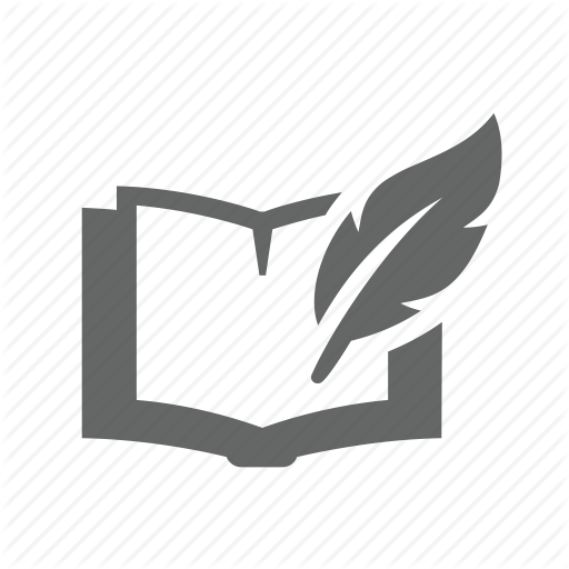 Book, Compose, Creative, Feather, Novel, Poetry, Writing Icon