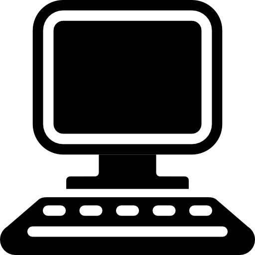 Old Computer Screen And Keyboard