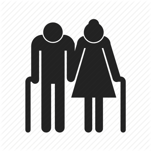 Couple, Elderly, Old Man, Old Woman Icon