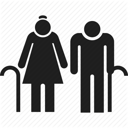 Couple, Family, Old, People Icon