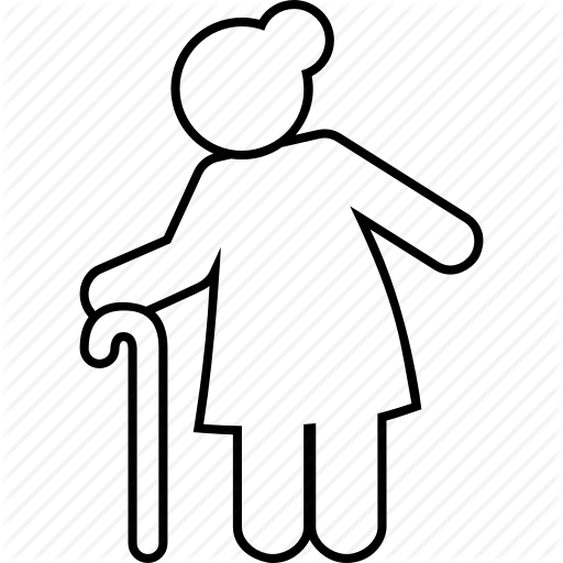 Female, Grandma, Grandmother, Lady, Old, Woman Icon