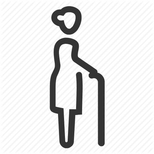 Grandmother, Lady, Old, Old Woman Icon