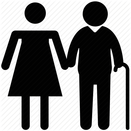 Elderly, Grandfather, Old Ages, Old Man, Son Icon