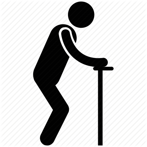 Grandfather, Grandpa, Human Pictos, Man With Cane, Old Man, Old