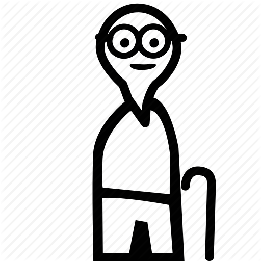Elderly, Grandad, Granpa, Old, Person Icon