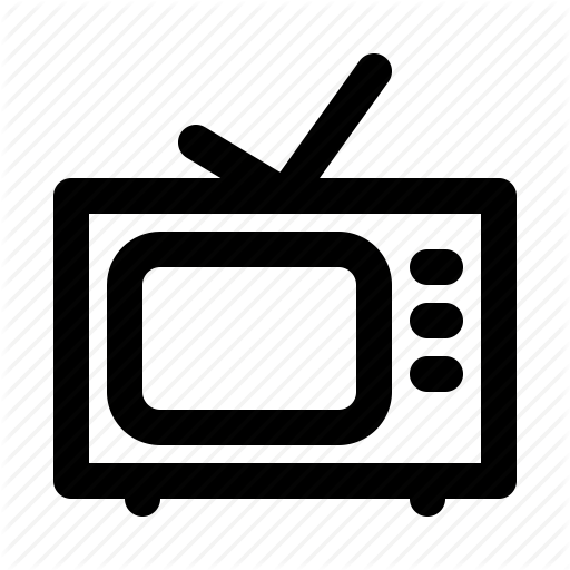 Broadcast, News, Newscast, Old, Television, Tv Icon