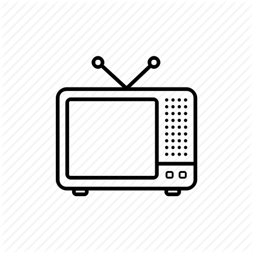 Crt Tv, Old Tv, Television, Tv Icon