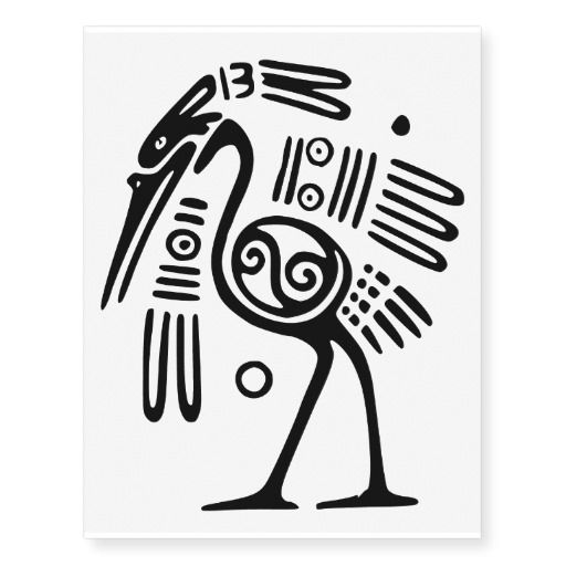 Ancient Pre Columbian Bird Motif