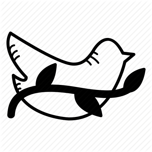 Dove, Olive Branch, Peace, Peaceful Icon