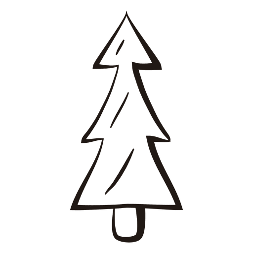 Christmas Tree Stroke Icon