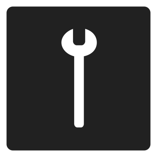 Simple Wrench Square Icon