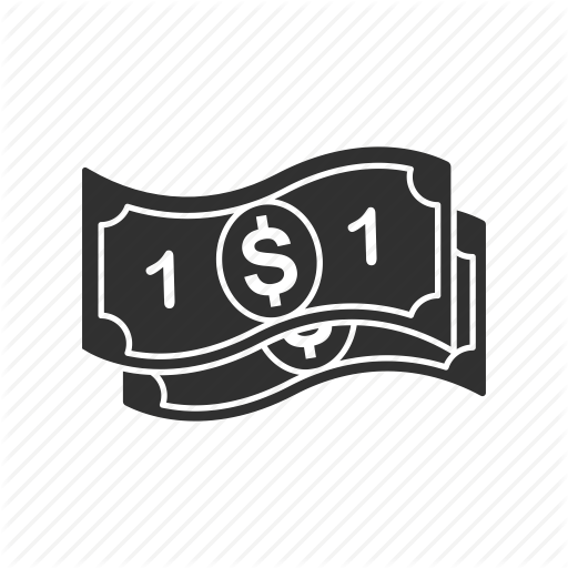 Dollar Bills, Money, One Dollar, One Dollar Bill Icon