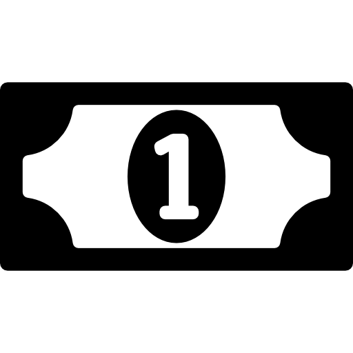 Money Bill Of One Icons Free Download