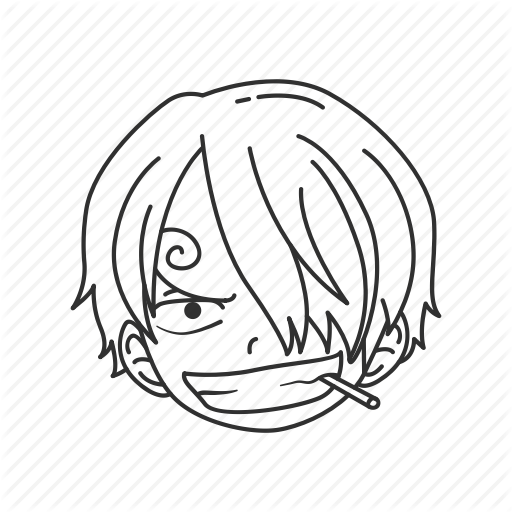 Anime, Black Leg, Chibi, Cook, One Piece, Sanji, Strawhat Pirate Icon