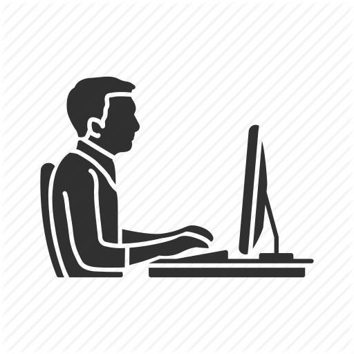 Chat, Desk, Desktop, Man Chatting, Message, Online, Online Chat Icon