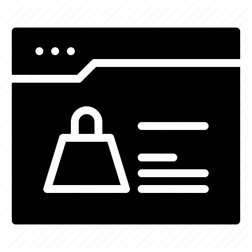Commerce, Online Shop, Shopping, Store, Website Icon