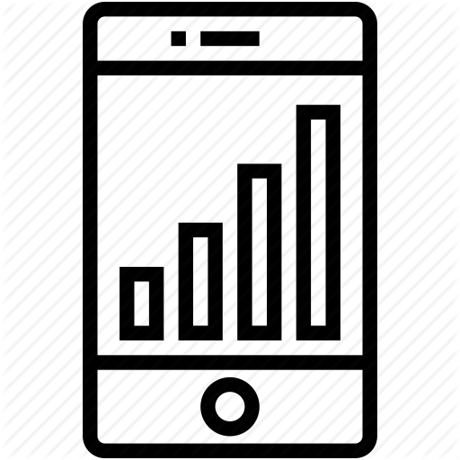 Analytics, Infographic, Mobile, Mobile Graph, Online Graph Icon