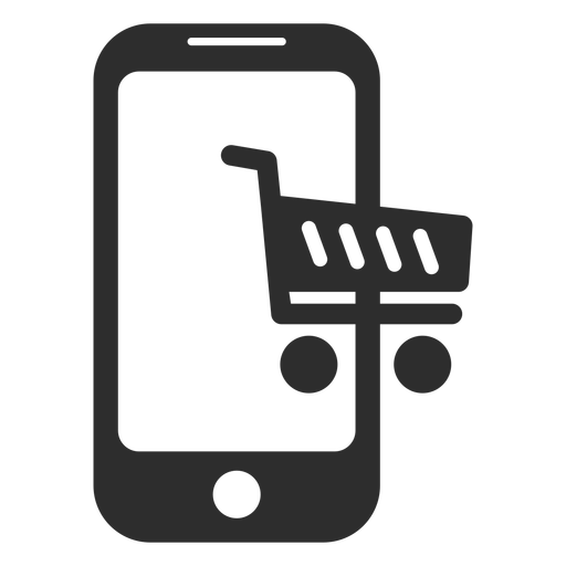 Mobile Online Shopping Icon
