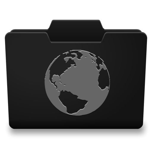 Black Grey Internet Icon
