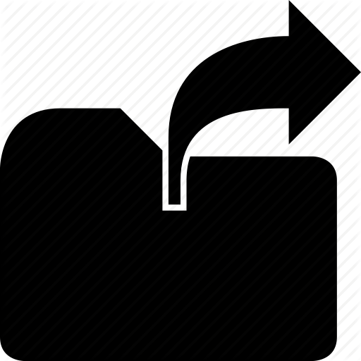 , Folder, Open, Open File, Send Icon