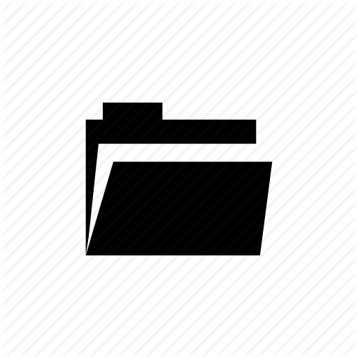 Folder, Open File, Open Folder Icon