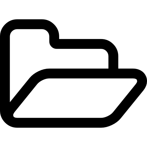 Open Folder Outline Icons Free Download