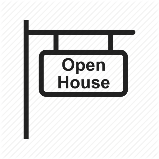 Auction, Estate, Home, House, Internet, Open, Property Icon