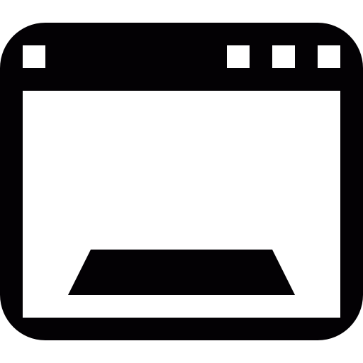 Browser, Open Browser, Website, Web, Square Icon