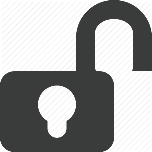 Lock, Locked, Open, Password, Unlock Icon