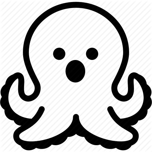 Emoji, Emotion, Expression, Feeling, Octopus, Open Mouth Icon