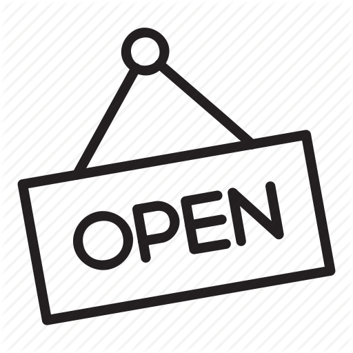 Come In, Hello, Open, Sign, Store Icon