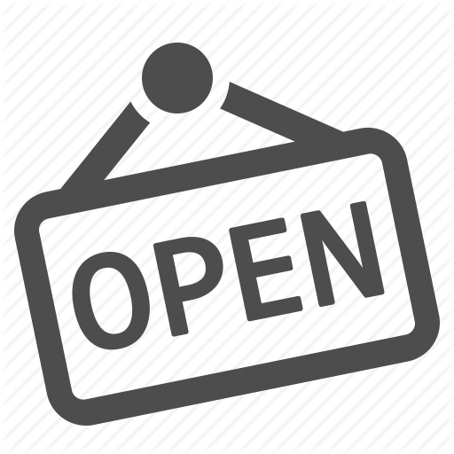 Door Sign, Open, Shop, Shopping, Sign Icon