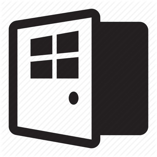 Business, Door, Entrance, Open, Window Icon