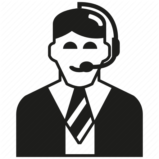 Call Center, Man, Operator Icon