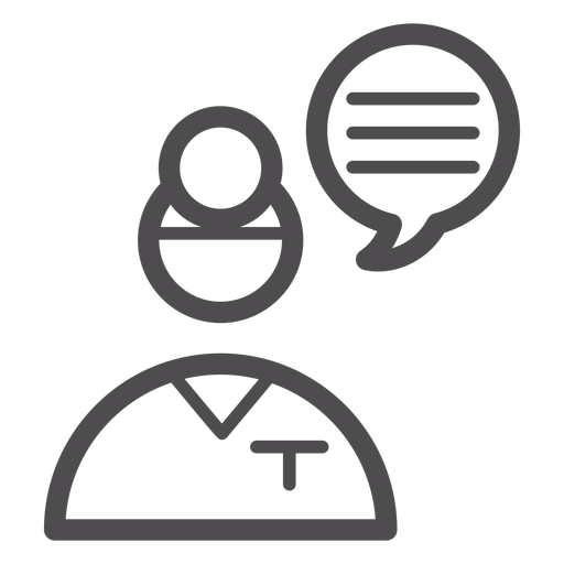 Doctor Opinion Stroke Icon