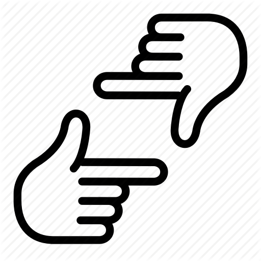 Artist, Face, Finger Frame, Framing, Hand, Opposite, Photographer Icon