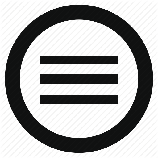 Application, Circle, Hamburger, Menu, Navigation, Options, Slide Icon