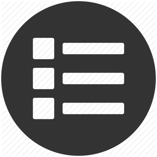 Apps, Grid, List, Menu, Options Icon