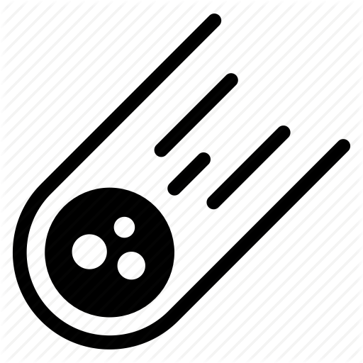 Asteroid, Comet, Meteor, Orbit Icon