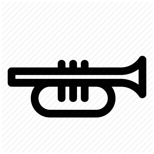 Brass, Instrument, Music, Musical, Orchestra, Trumpet Icon