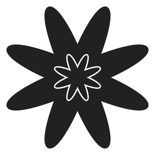 Flat Flower Vector Icon