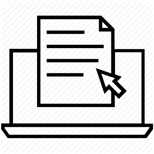 Document, Ecommerce, Invoice, Laptop, Purchase History Icon