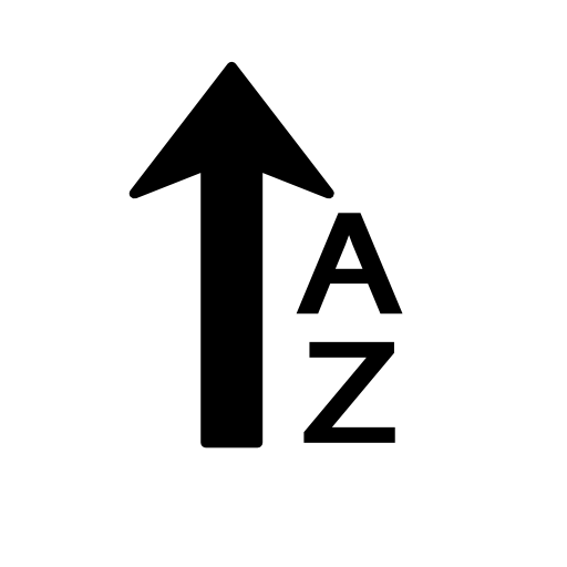 In Ascending Alphabetical Order Icon Download Free Icons