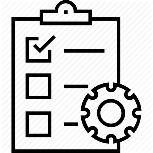 Checklist, Cog, Ecommerce, Order Management, Plan Icon