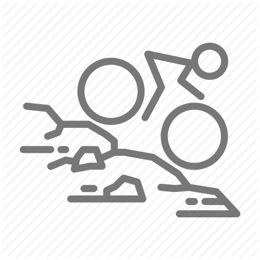 Bike, Cycle, Downhill, Mountain, Trail Icon