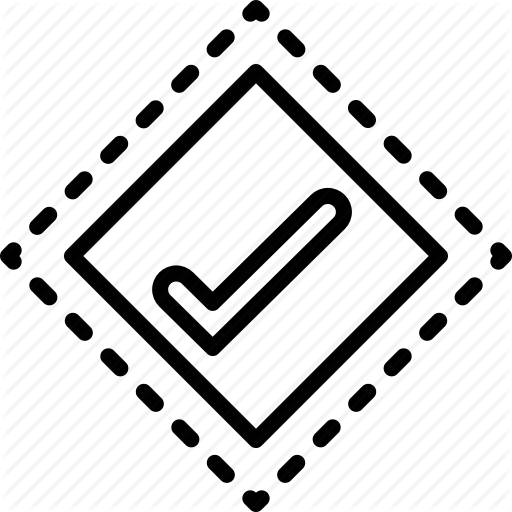 Check Mark, Mark, Notch, Trace, Trail Icon