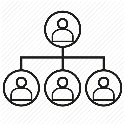 Organizational Icon Department Chart