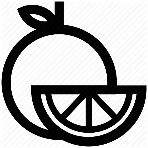 Citrus, Food, Fruit, Natural, Orange, Organic Icon