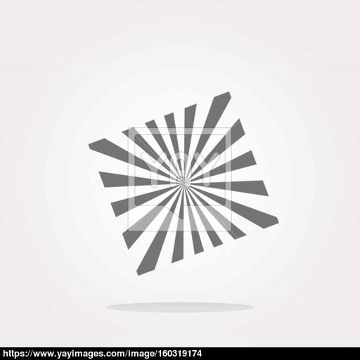 Vector Sun Icon On Round Button Collection Original Illustration